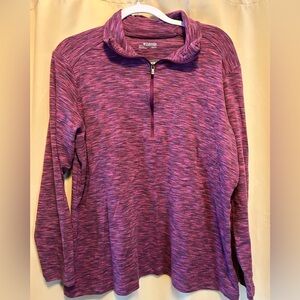 Columbia Pink and Purple Quarter-Zip Pullover